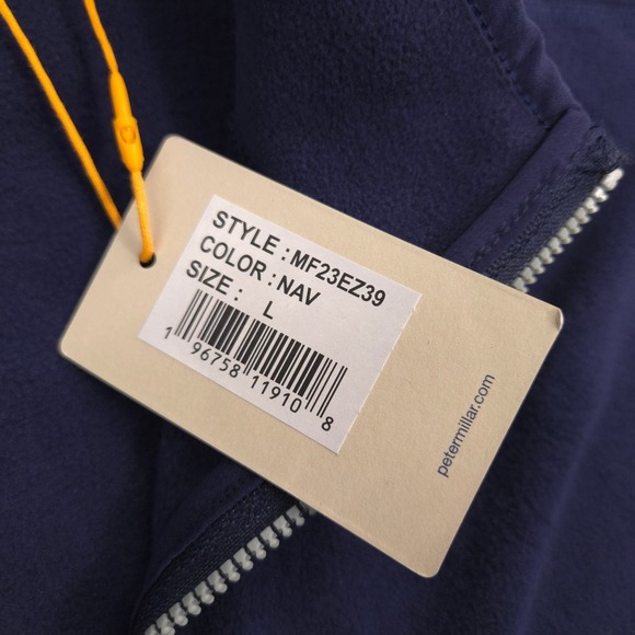 Peter Millar All Day Micro-Fleece Vest Mens L Navy Lightweight Performance NEW - Picture 12 of 12